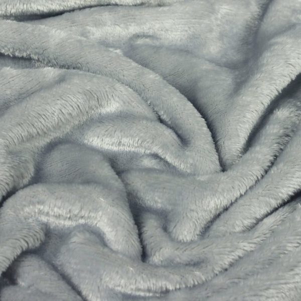 Grey Soft Fleece Blanket throw 140x180cms –  for Sofas, Chairs, Beds