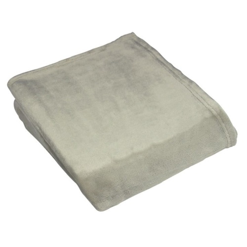 Linen Cream Soft Fleece Blanket/Throw 140x180cms –  for Sofas, Chairs, Beds