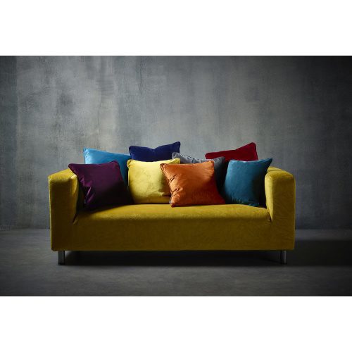 Pumpkin Tangerine Velvet Style Cushion 45x45cms