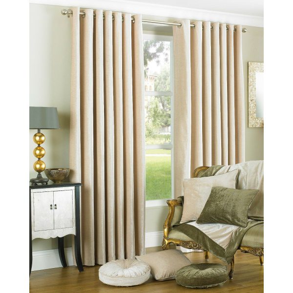Wellesley Natural Faux Curtains and Cushions