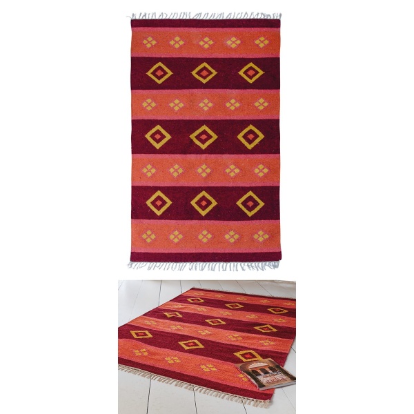 Sunset Hand Loom Recycled Cotton Rug
