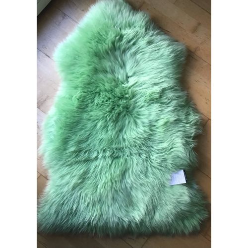 Luxury Green Apple Sheepskin Rug 90cms