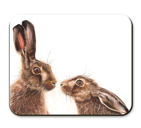 Kissing Hares Placemats – set of 3