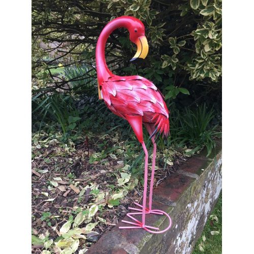 Freya the Flamingo Vintage Style Garden Objet d’Art Garden Accessory