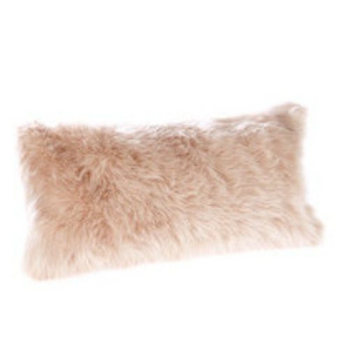 Rose Pink Luxury Faux Fur Boudoir Cushon 40×30 cms