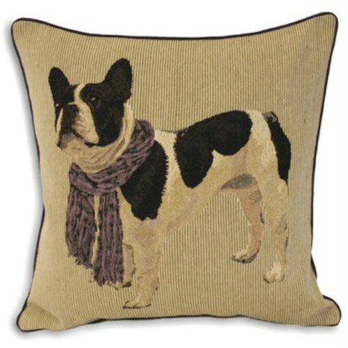 French Bulldog Cushion with luxury feather pad 45×45 cms