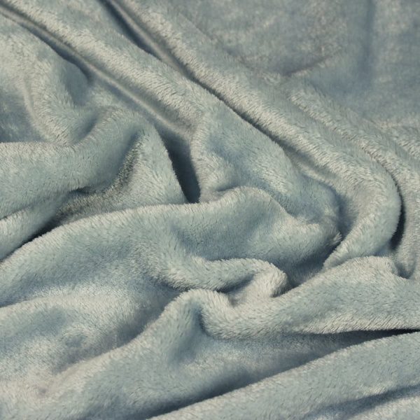 Mist Blue Soft Fleece Blanket/Throw 140x180cms –  for Sofas, Chairs,  Beds, ]