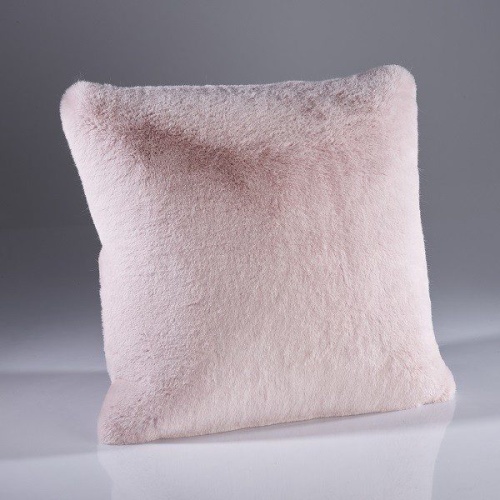 Soft Pink Luxury Faux Fur Cushion 58x58cms