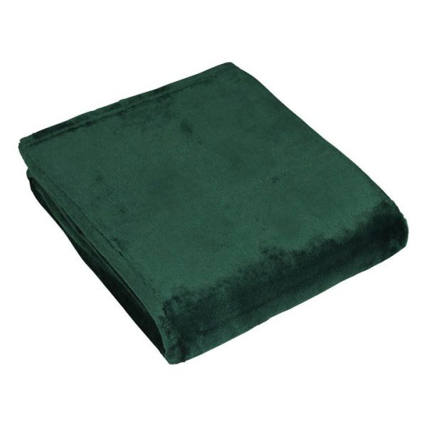 Green Soft Fleece Blanket/Throw 140x180cms –  for Sofas, Chairs, beds