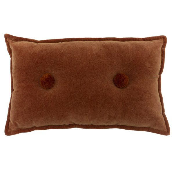 Brick Bobble Velvet Rectangular Boudoir Cushion