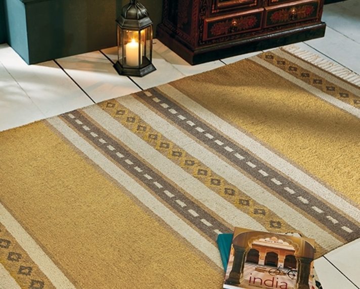 Ochre Recycled Cotton Rug