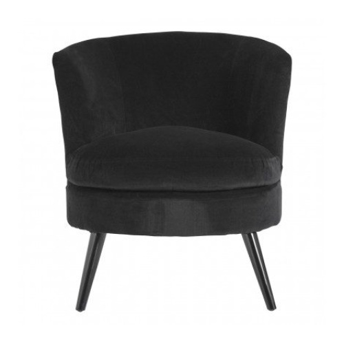 Black Round Armchair