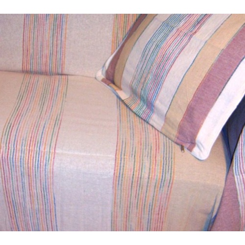 100% Cotton Large Natural Pastel Stripe Cushion 55×55 cms ONLY £14.99 each