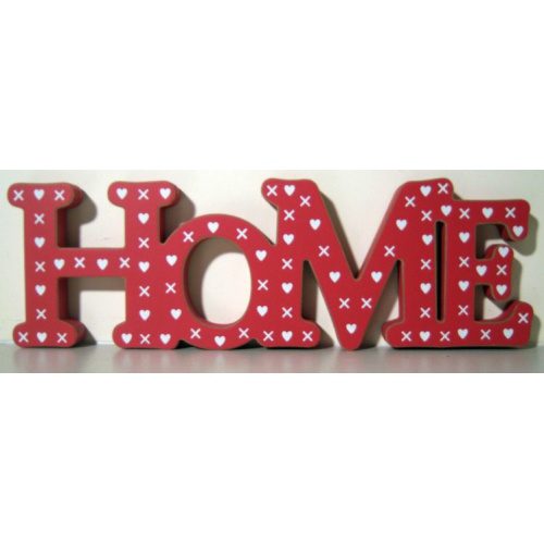 VINTAGE STLYE WOODEN STANDING SIGN ‘HOME’ 40x11x2 cms