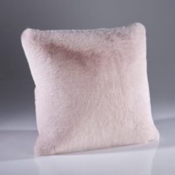 Soft Pink Luxury Faux Fur Throws and Cushions