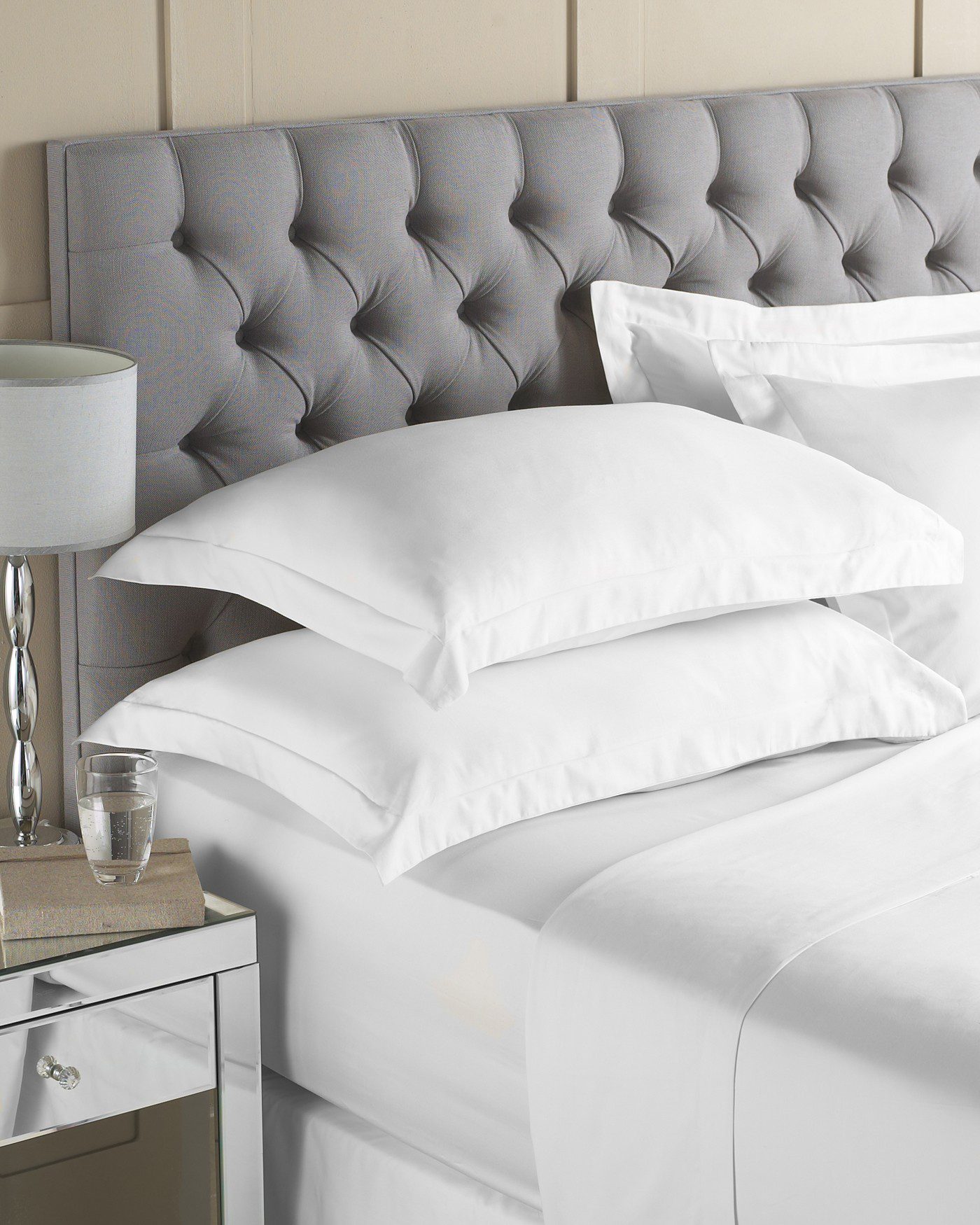 400 Thread Count White Cotton Pillowcases/Sheets
