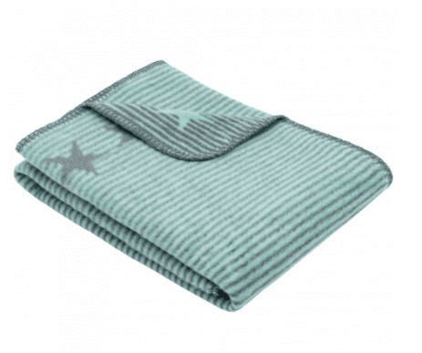 100% Cotton Luxury Green Baby Blanket Throws 75x100cms