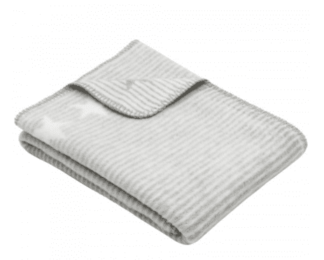 100% Cotton Luxury Cream Baby Blanket Throws 75x100cms