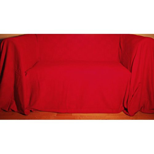 100% Cotton Red Giant Throw 259×394 cms – ideal for extra large 3 and 4 seater sofas