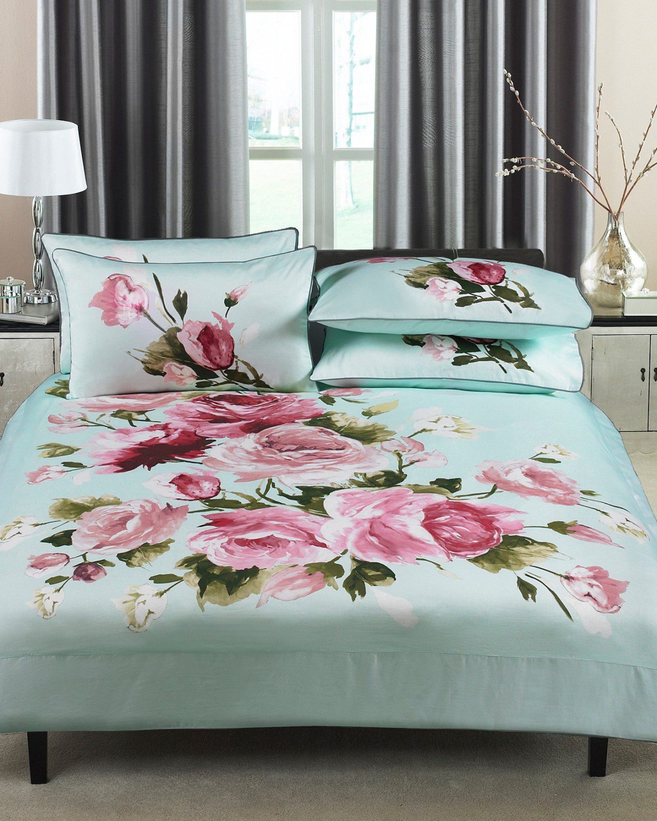 100% Cotton Windsor Green Duvet Set 100% Cotton Windsor Green Duvet Set