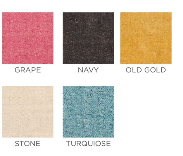 Plain Recycled Cotton Rugs in 5 colours 75x135cms