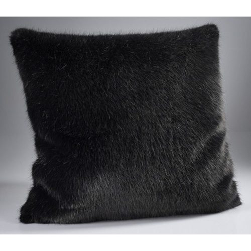 Russian Blue Grey Luxury Faux Fur Cushion 45×45 cms
