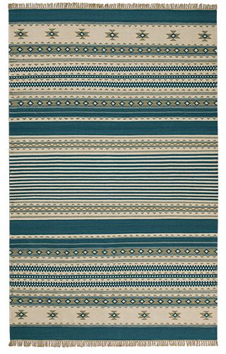 Teal Kilim Rugs and Runners