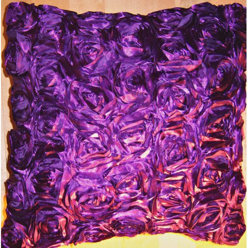 Purple Rose Tafffeta Style Cushion 43×43 cms only £9.99  each