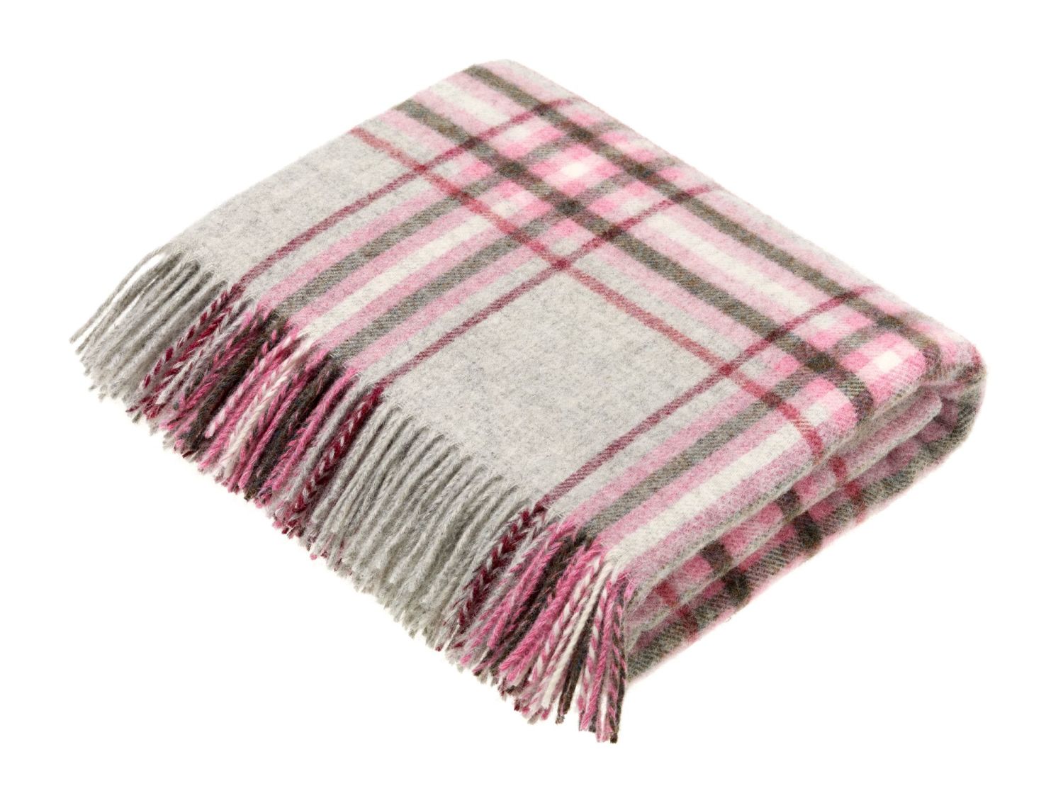 Pure Wool Pink/GreybChe k Throw 140×180 cms [copy]