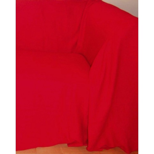 100% Cotton Red Throw 130X150 cms  Ideal for Chairs, Pouffees , Beds and Sofas- SPECIAL OFFER £12.9