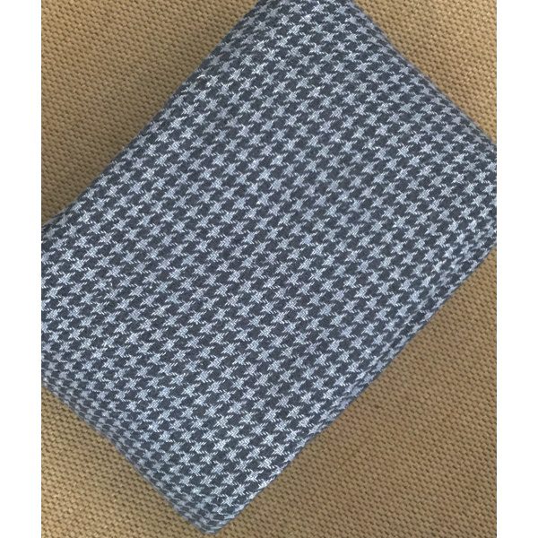 100% Cotton  Grey Houndstooth Throws in sizes to suit all sofas and beds