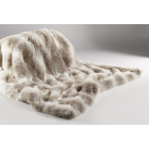 Reindeer Luxury Faux Fur Throw and Cushions