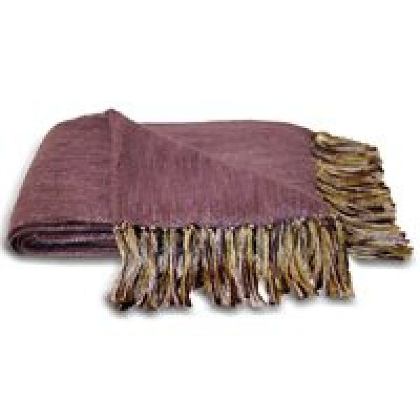 Plum Chenille Style Throw 127×180 cms –  Ideal for sofas, chairs and beds