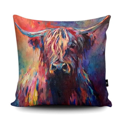 Highland Cow Giant Floor Cushion and Scatter Cushions
