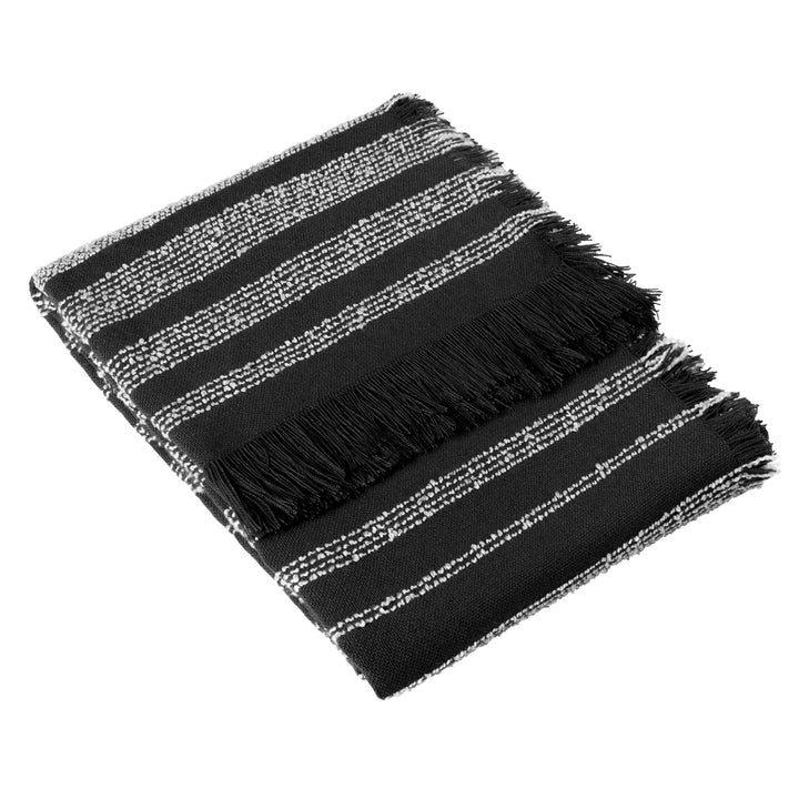 Noir Stripe Throw size 130×180 cms – Ideal for sofas, chairs and beds