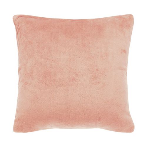 Salmon Cashmere Touch Fleece Blanket Throw and Cushion for sofas, beds, chairs