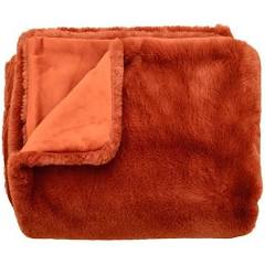Spice Luxe Faux Fur Blanket Throw 130x170cms for sofas, beds, chairs