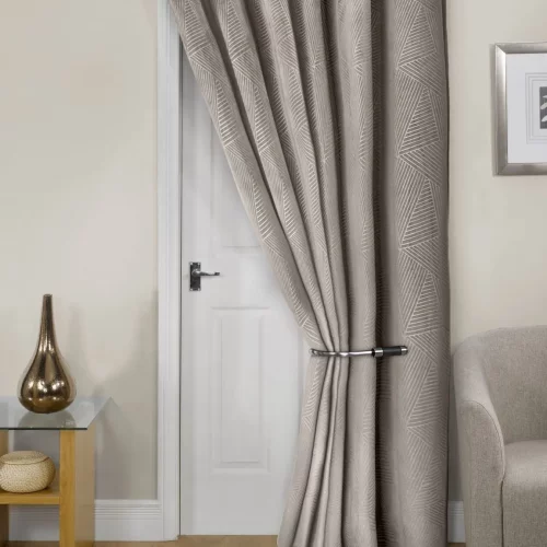Deco Stone Embossed Velvet Woven Thermal Blackout Door Curtain 168x213cms Deco Stone Embossed Velvet Woven Thermal Blackout Door Curtain 168x213cms