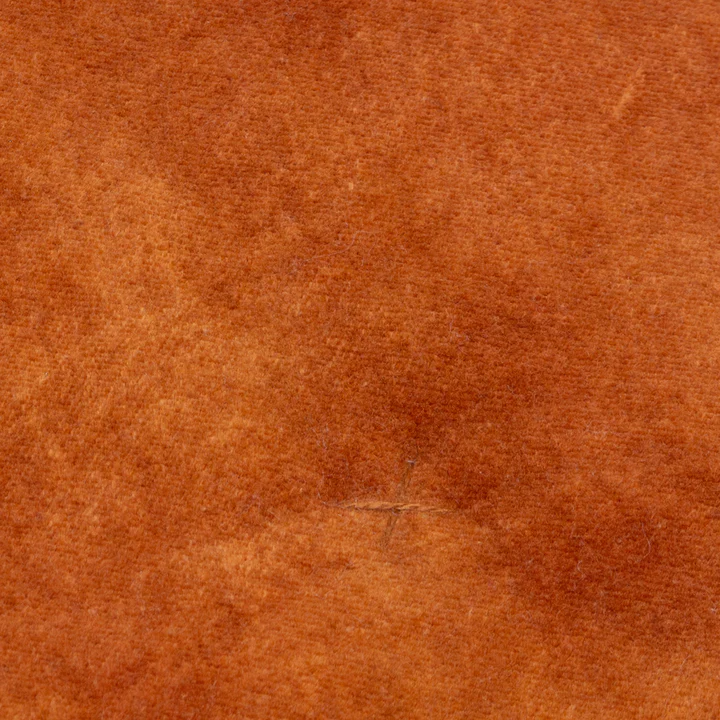 100% Cotton Velvet Style Rust/Terracotta Luxury Throw/Bedspread 140x240cms
