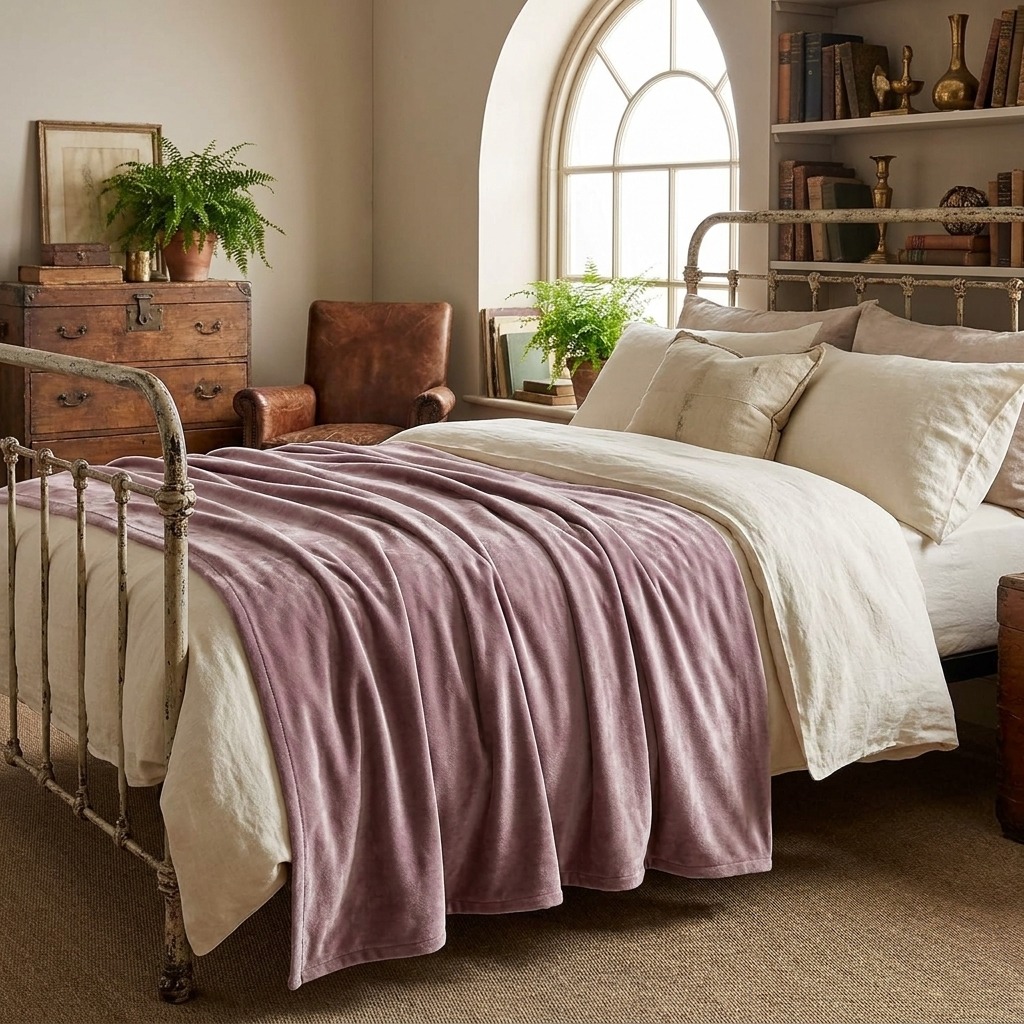 Luxury Matt Heather Velvet Throws to suit all sofas, chairs and beds ...