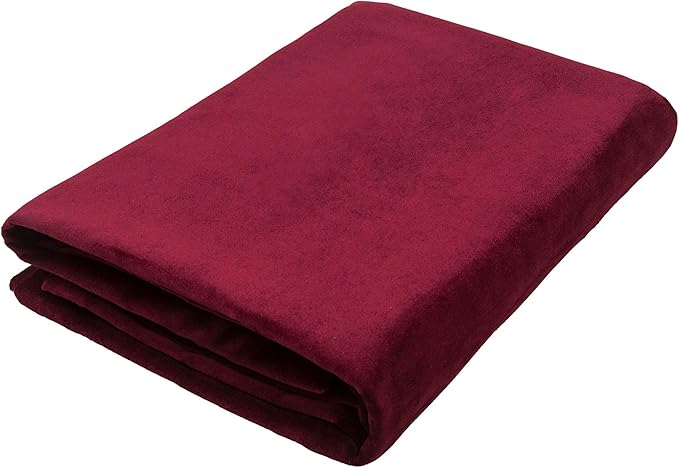 Luxury Matt Wine Red Velvet Throws, Bedspreads, Runners in sizes to suit all sofas, chairs and beds