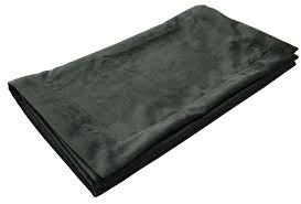 Luxury Matt Velvet Charcoal Throws to suit all sizes – sofas, chairs and beds