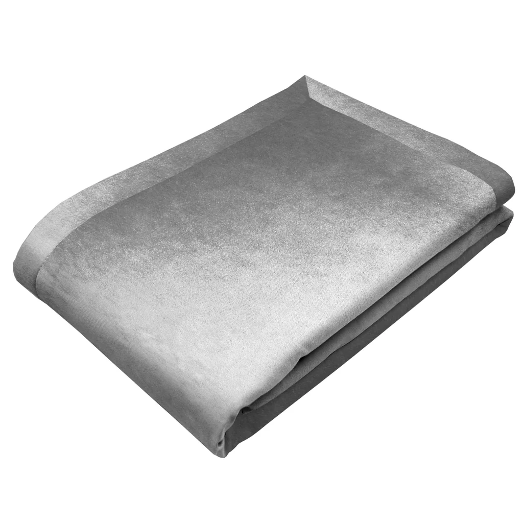 Luxury Crushed Velvet Silver Throws, Bedspreads, Runners – to suit all Sofas, Chairs, Beds, Tables
