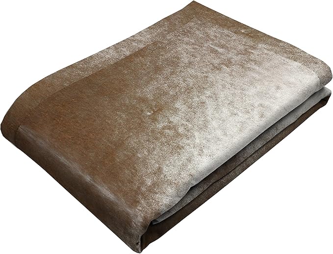 Luxury Crushed Velvet Beige Mink Throws, Bedspreads, Runners – to suit all Sofas, Chairs, Beds, Tables
