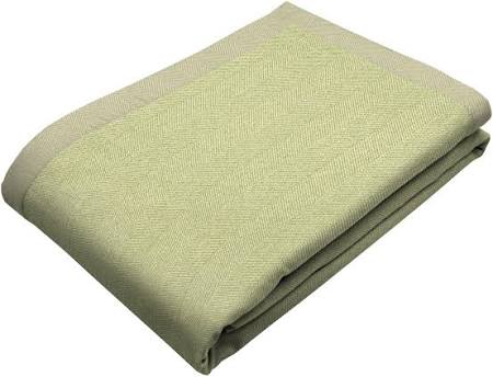 Luxury Sage Tweed Herringbone Throws, Bedspreads, Runners for all size Sofas, Chairs, Beds, Tables