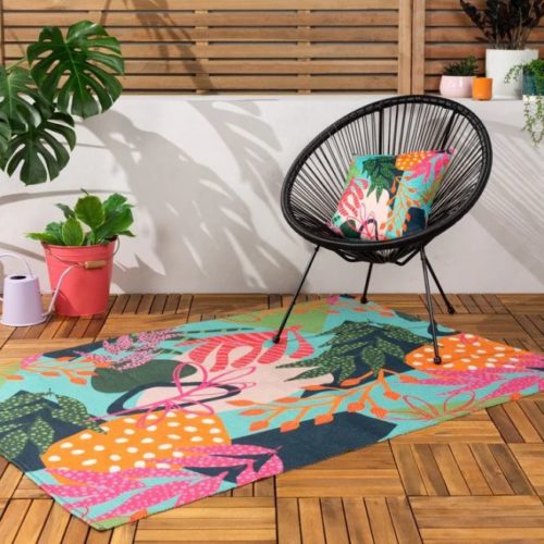 Coralina Tropical Indoor/Outdoor Rug 120x170cms, Cushions and Duvet Sets