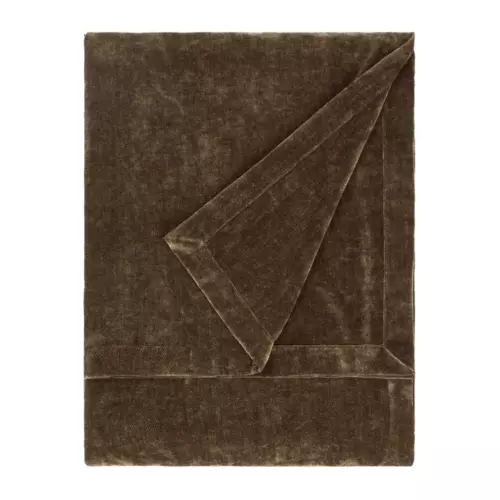 Heavy Chenille Brown Throws and Cushions