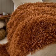 Ginger Faux Fur Throw, Cushion – for Sofas, Chairs, Beds Ginger Faux Fur Throw, Cushion – for Sofas, Chairs, Beds