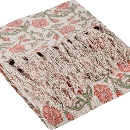 Vintage Inspired Coral Throws, Cushions Vintage Inspired Coral Throws, Cushions