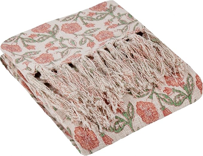 Vintage Inspired Coral Throws, Cushions Vintage Inspired Coral Throws, Cushions